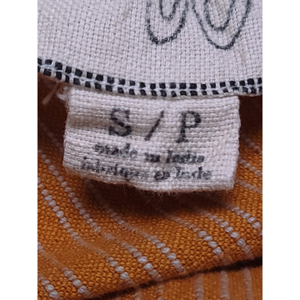 Ace & Jig Maxi Dress Womens Small Burnt Orange Striped Smocked Tank Boho India - Picture 7 of 10